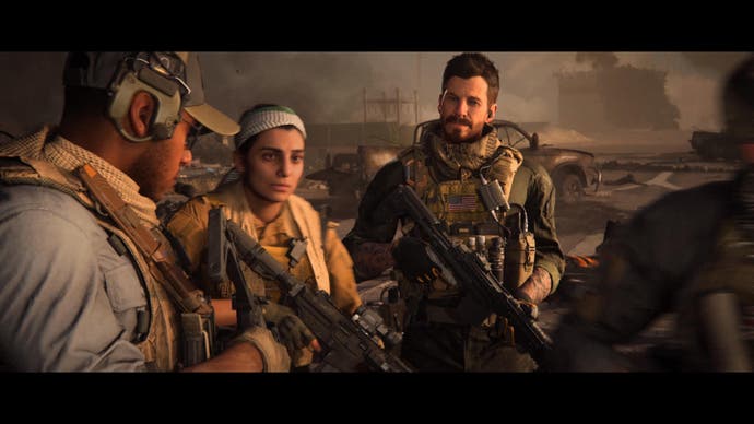 modern warfare 3 screenshot of several Alpha Team members looking serious holding guns