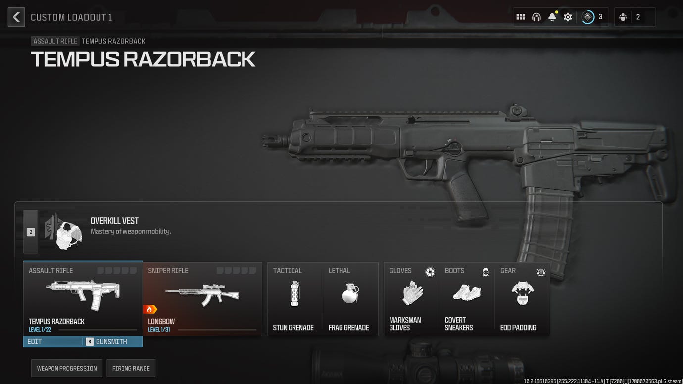 Best MW3 Tempus Razorback loadout and class setup | Rock Paper Shotgun