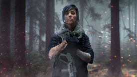 An image showing Mara, a character from Modern Warfare, played by actress Alex Zedra.