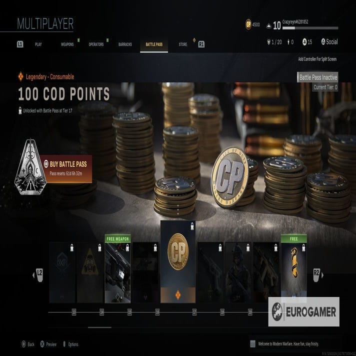 Modern Warfare and Warzone COD Points explained How to get free and
