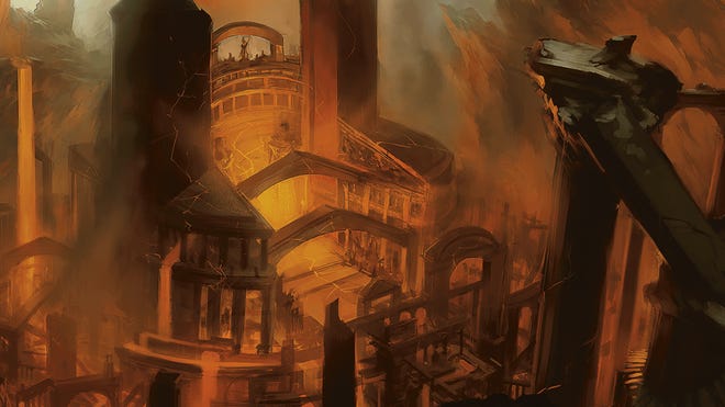 Mogis temple Mythic Odysseys of Theros tabletop roleplaying game sourcebook