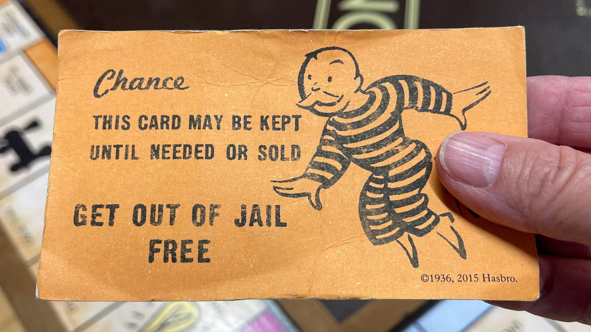 Monopoly Get Out Of Jail Free Card Image