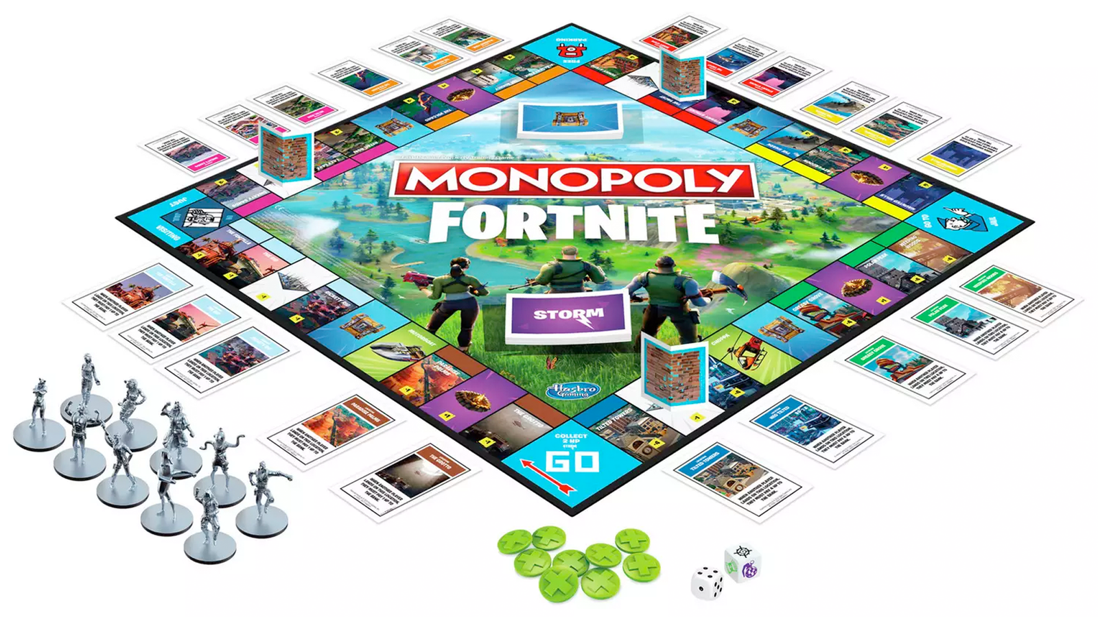 Monopoly: Fortnite Edition Board Game Inspired by Fortnite Video Game Ages  13 and Up