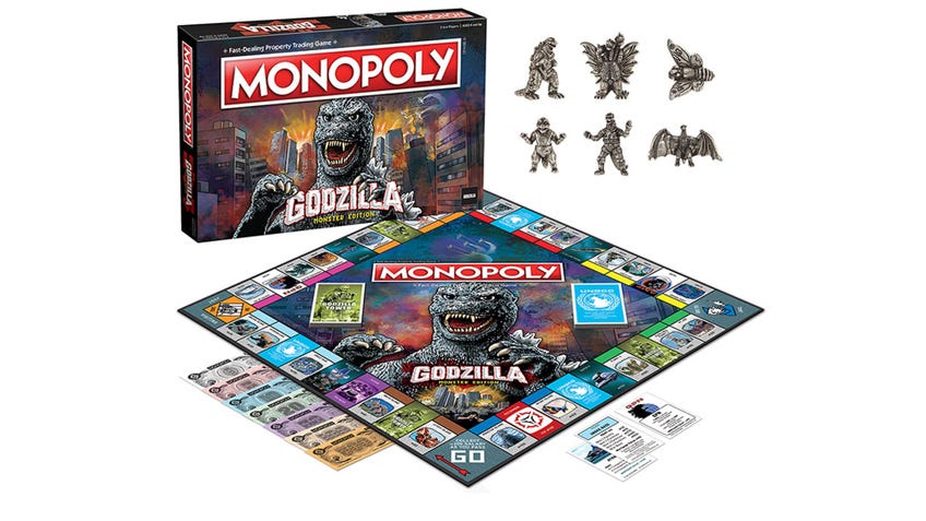 Monopoly: Godzilla Monster Edition board game artwork