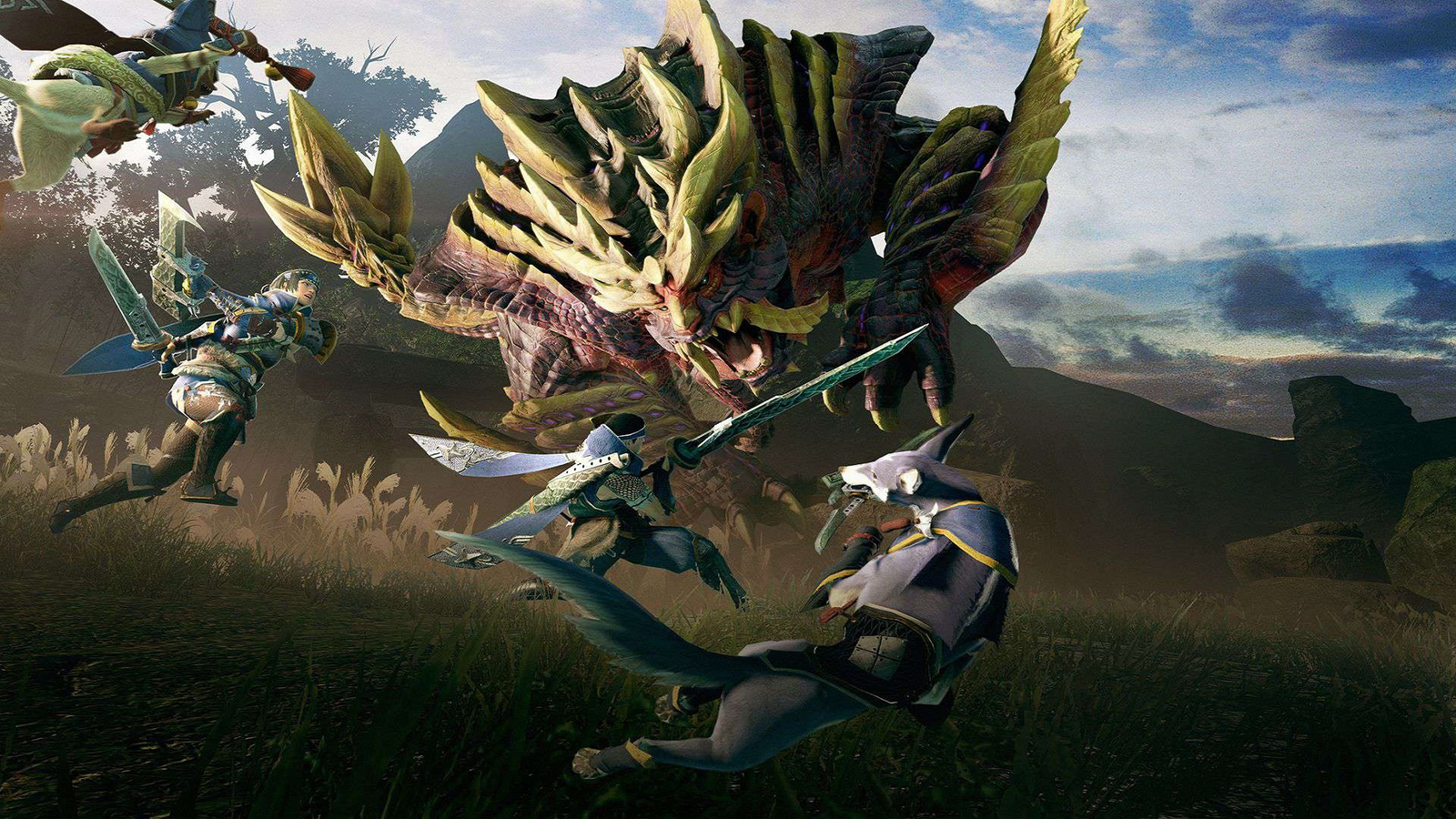 Monster Hunter Rise gameplay features the Great Sword for 6 minutes