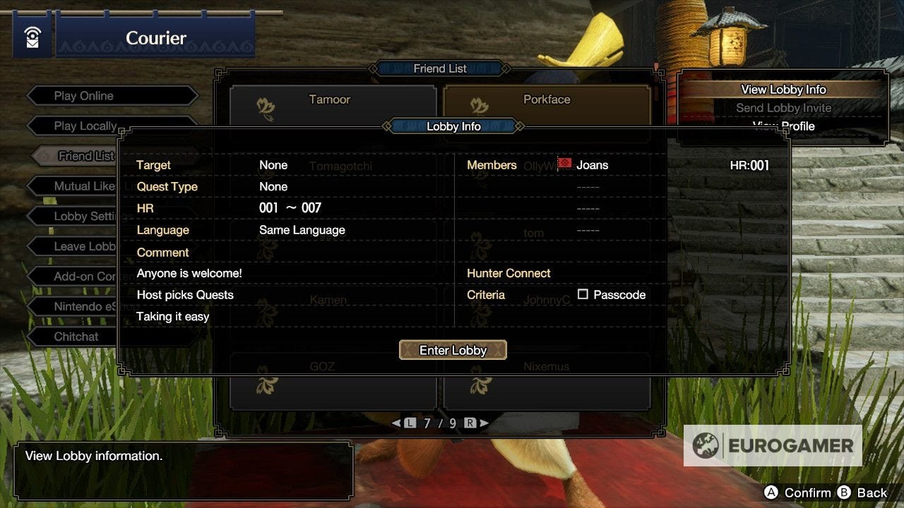 Monster Hunter Rise multiplayer: How to join friends and create a lobby ...