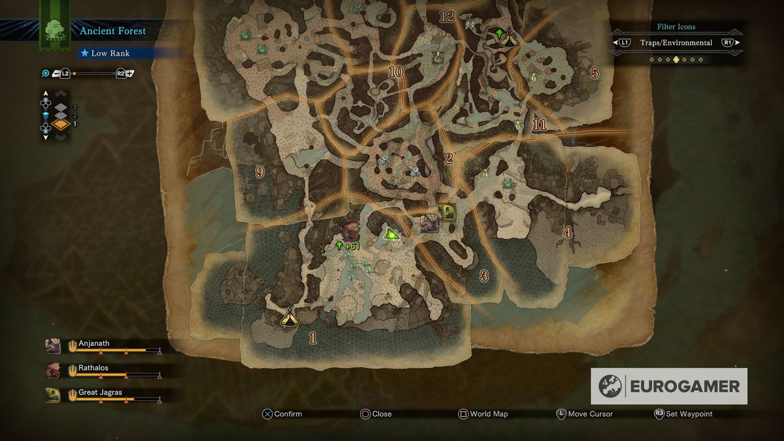 Monster Hunter World Surveyor Set Solutions How To Complete Surveyor   Monster Hunter World Surveyor3 Map 