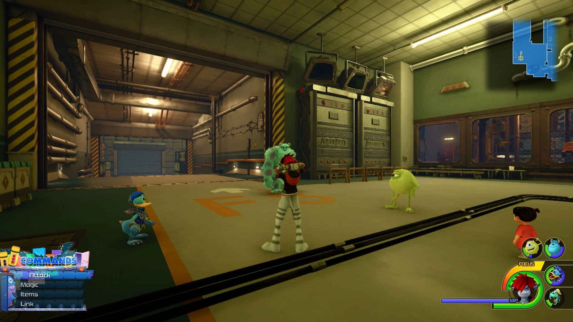 Kingdom Hearts 3 Monstropolis Treasure Chests and Boss Fight Rock