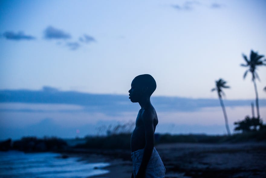 Still image of a young boy from Moonlight