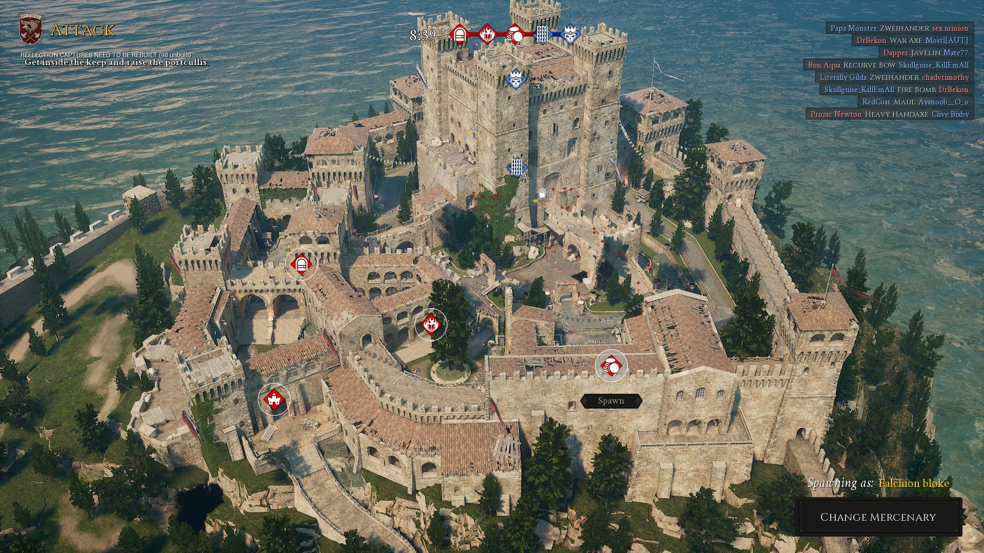 Image for Big Mordhau update throws open the gates of Castello, a new map