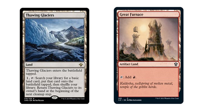 Cards from the Block banlist for Magic the Gathering.
