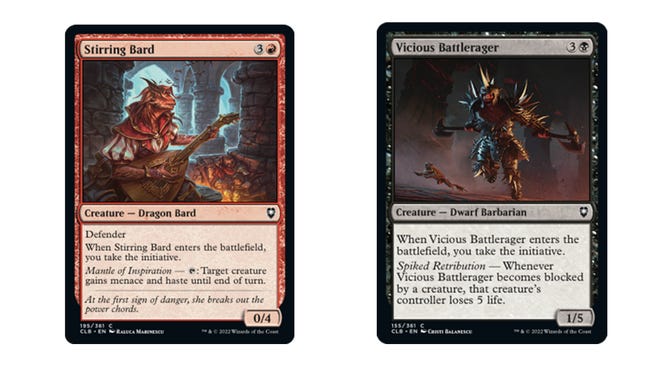 Cards from the Pauper banlist for Magic the Gathering.