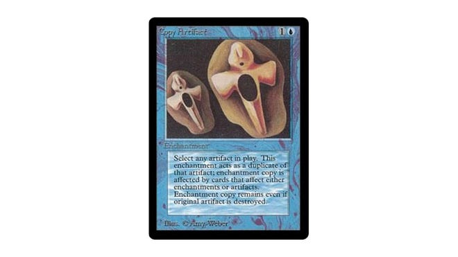 MtG Expensive and Rare cards Copy Artifact