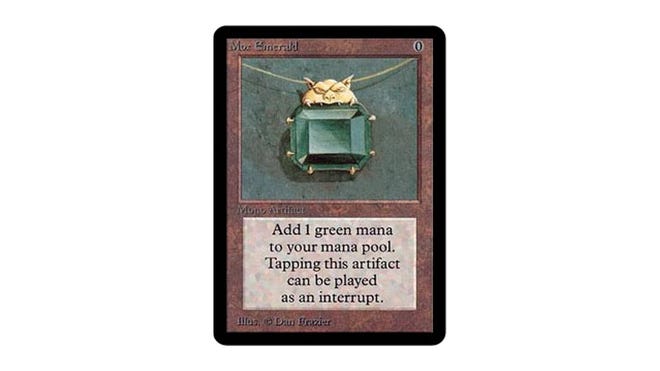 MtG Expensive and Rare cards Mox Emerald