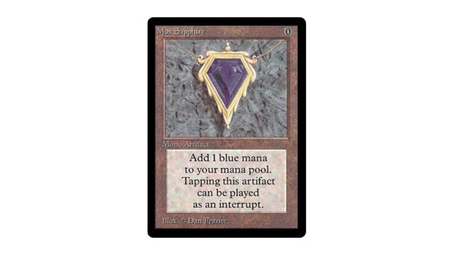 MtG Expensive and Rare card Mox Sapphire
