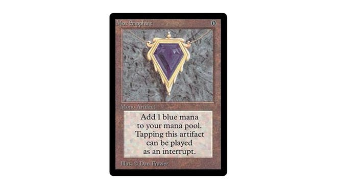 MTG การ์ดราคาแพงและหายาก Mox Sapphire