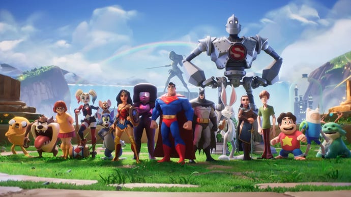 A lineup of various characters from MultiVersus.