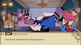 Sonic, seemingly dead, in The Murder Of Sonic The Hedgehog.