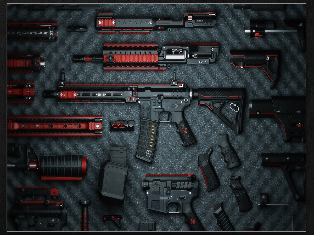 Not my images but look at the level of gun customization in escape