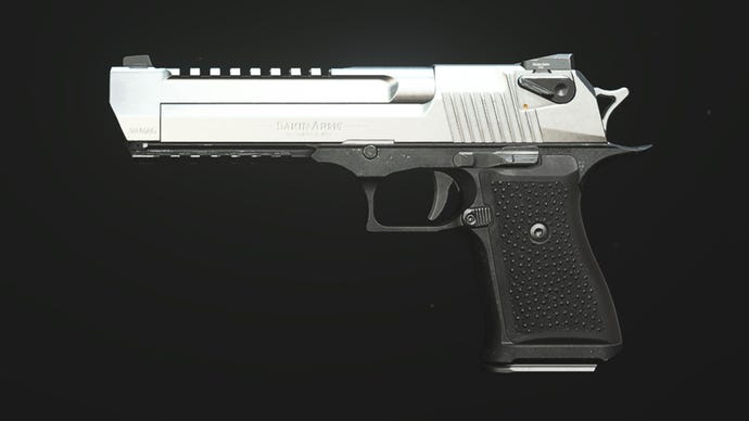 A close-up of the .50 GS Pistol in the Modern Warfare 3 Gunsmith.