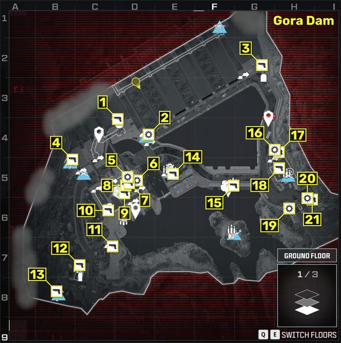 Modern Warfare 3 Gora Dam weapons and item locations | Rock Paper Shotgun
