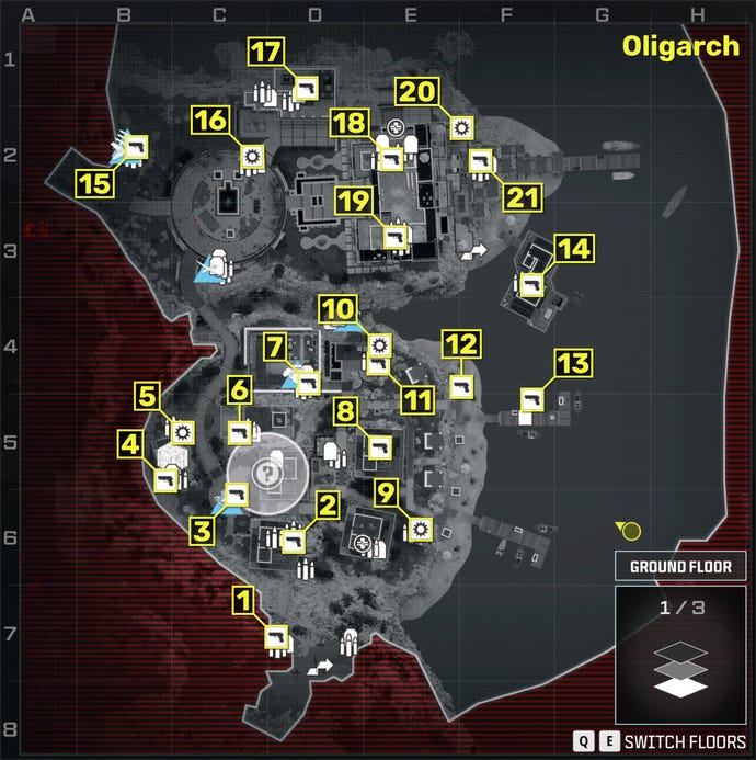 Modern Warfare 3 Oligarch weapons and item locations | Rock Paper Shotgun