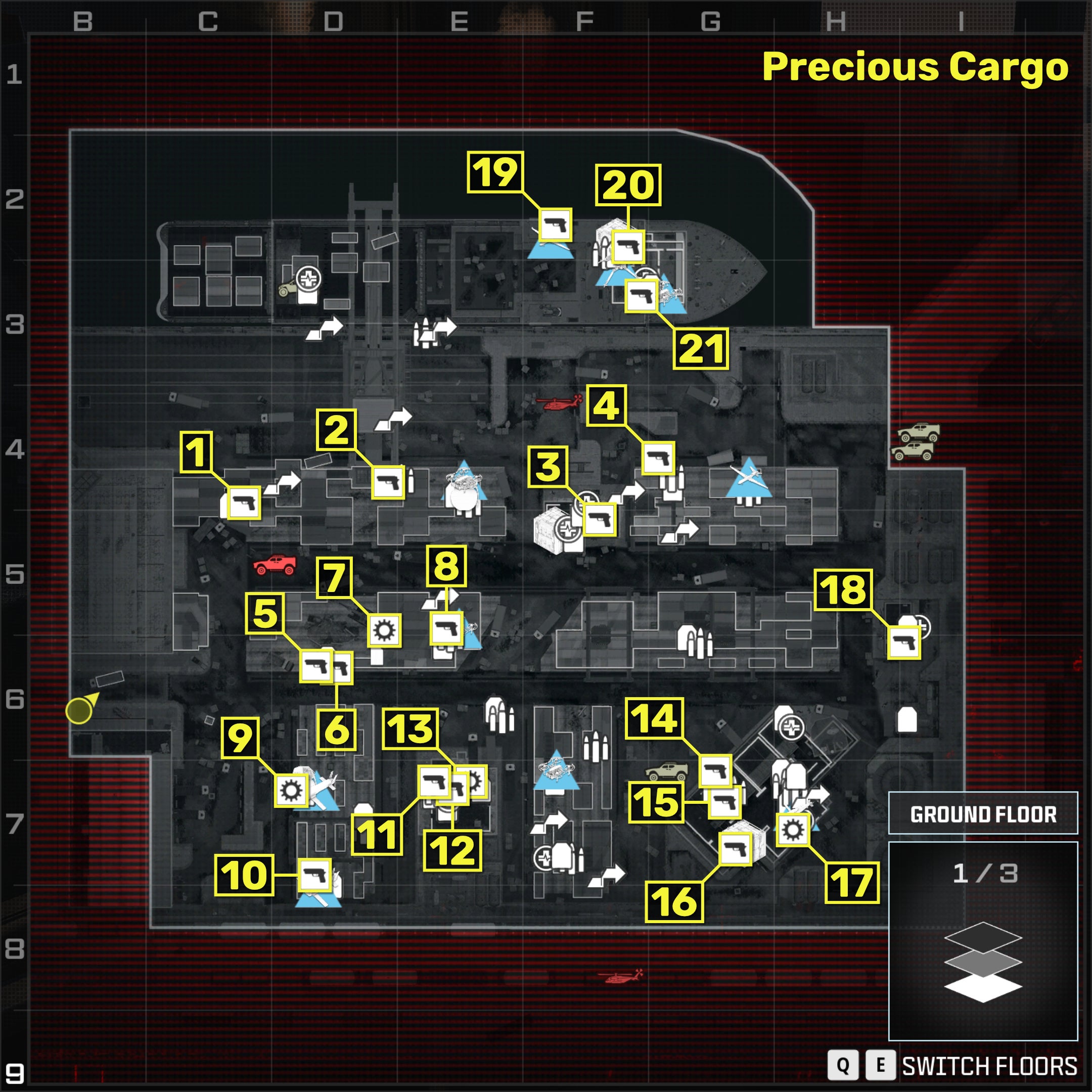 Modern Warfare 3 Precious Cargo Weapons And Item Locations | Rock Paper ...