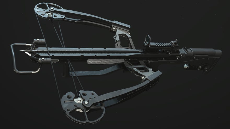 A close-up of the Crossbow in Modern Warfare 2/3.