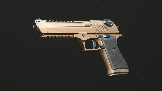 A close-up of the GS Magna Pistol in the Modern Warfare 3 Gunsmith.