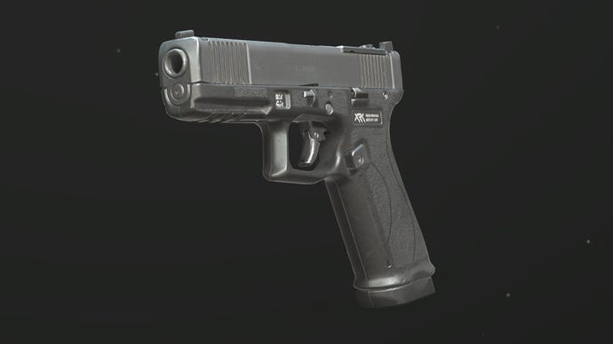 A close-up of the X12 Pistol in the Modern Warfare 3 Gunsmith.