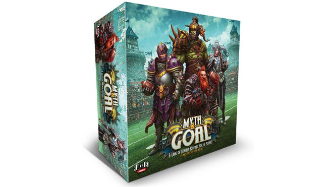 Myth & Goal sports board game artwork