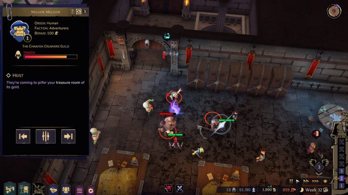Fights break out in Naheulbeuk's Dungeon Master.