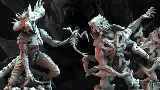 Nemesis Lockdown board game miniatures
