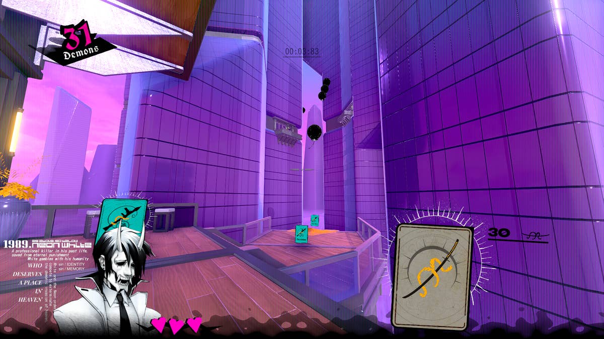 Neon White review - speedrunning has never been so stylish