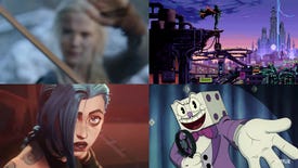 A montage of video game adaptations shown on Netflix's Geeked Week stream.