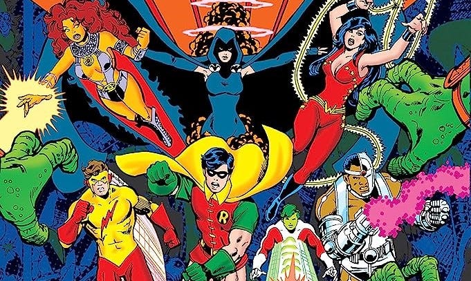 Cropped cover of New Teen Titans featuring the teen titans
