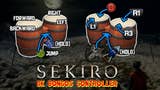 Un giocatore porta a termine Sekiro: Shadows Die Twice utilizzando i bonghi di Donkey Kong