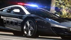 Image for NFS: Hot Pursuit cops trailer is full of red and blue lights