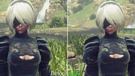 Nier: Automata's high-res texture pack is looking swish