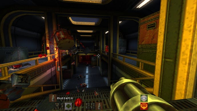 In a firefight with the Strogg in Quake 2's remaster