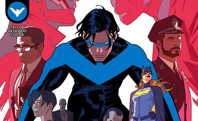Cropped cover of Nightwing featuring Nightwing and Batgirl