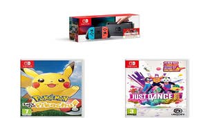 Image for Here's a Nintendo Switch with Pokémon Let's Go Pikachu and Just Dance 2019 for £300