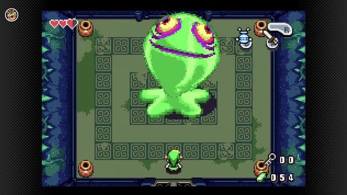 Game Boy Advance adventure The Legend of Zelda: The Minish Cap running via Nintendo Switch Online.