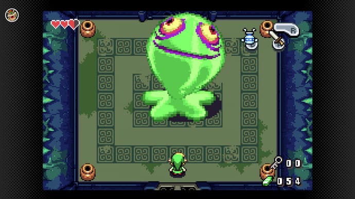 Game Boy Advance Adventure Die Legende von Zelda: Die Minish Cap, die über Nintendo Switch online läuft