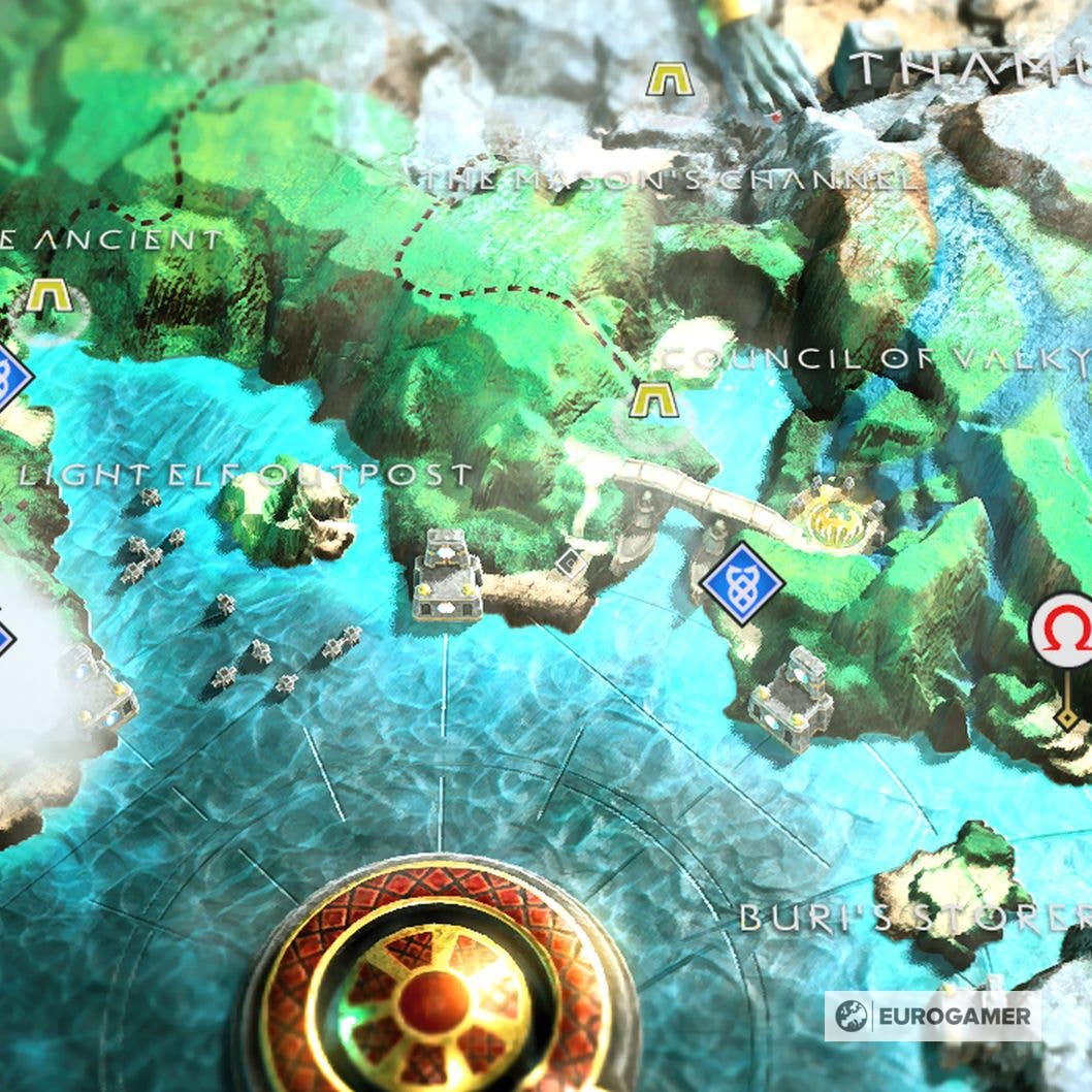 Todos os mapas do tesouro de God of War e locais de saque - Moyens I/O