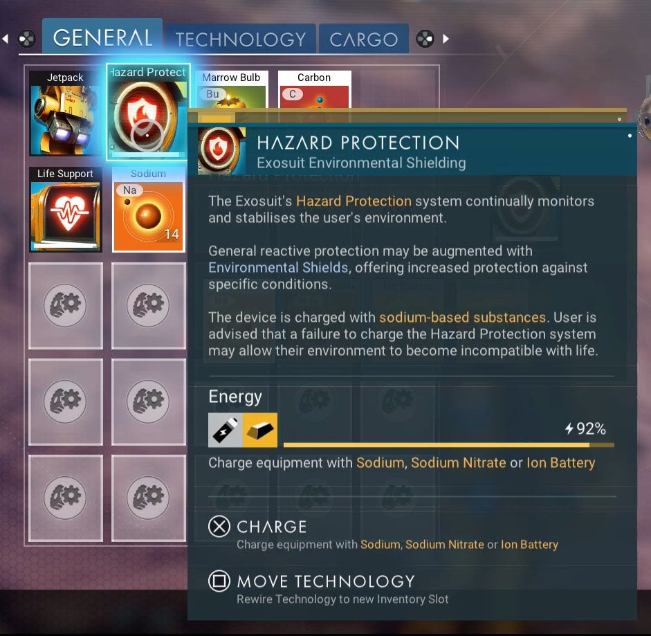 No Man's Sky ship repairs Hermetic Seal, Pure Ferrite, Dihydrogen Jelly and Metal Plating