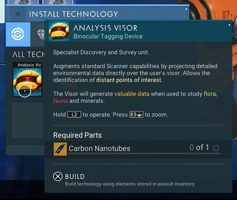 No Man's Sky ship repairs Hermetic Seal, Pure Ferrite, Dihydrogen