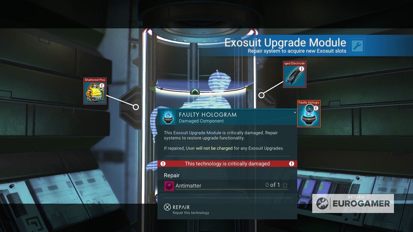 No Man's Sky inventory space how to increase ship inventory, suit