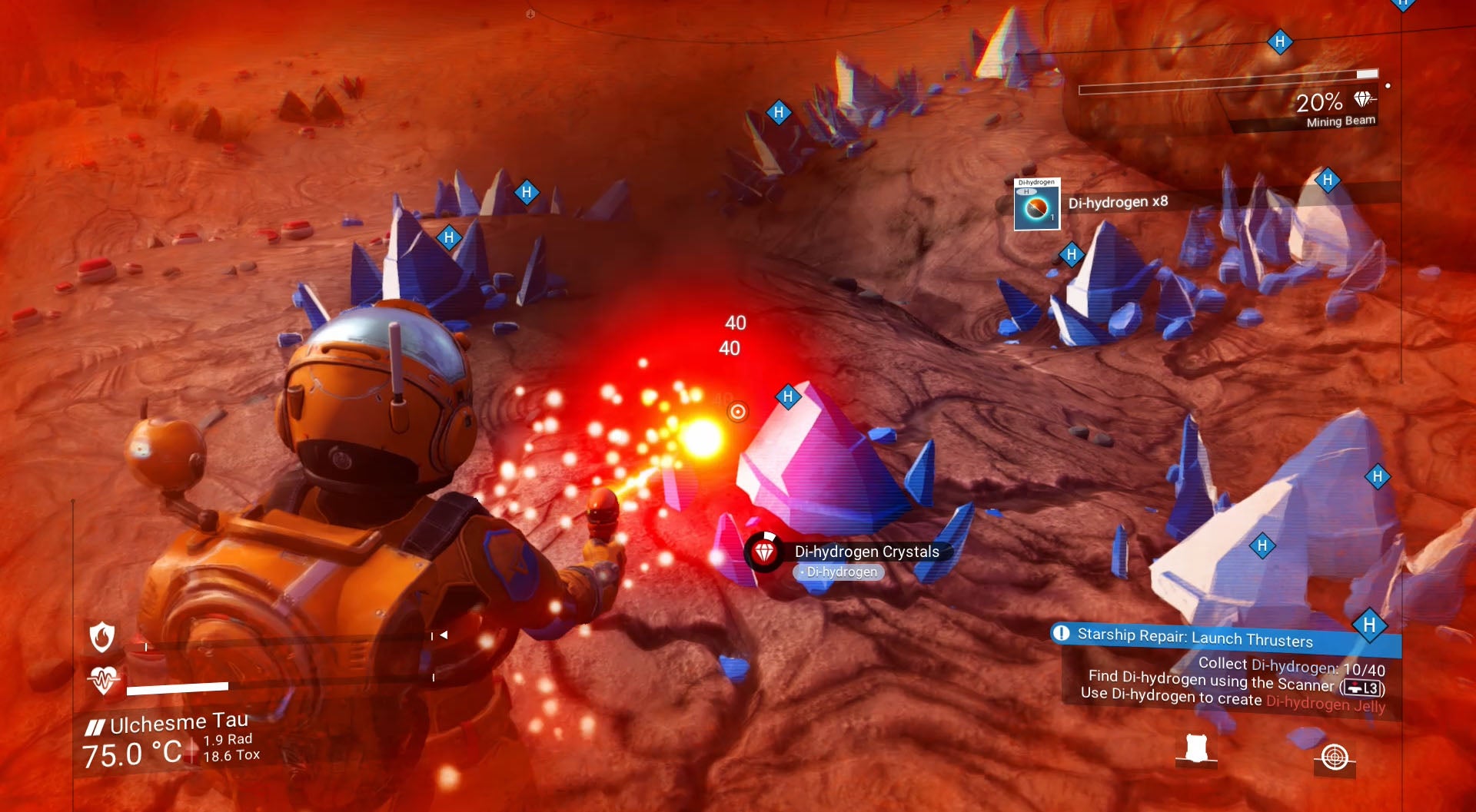 No Man's Sky ship repairs Hermetic Seal, Pure Ferrite, Dihydrogen Jelly and Metal Plating