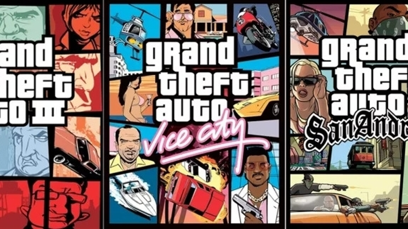 PS2 Grand Theft Auto The Trilogy Box Set San Andreas, Vice City, GTA 3